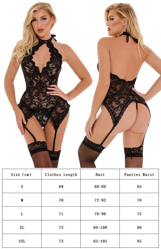 Seductive Lace Babydoll Nightgown for Women - SALA