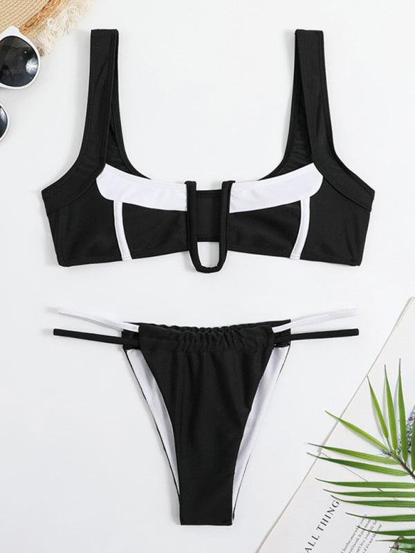 Colorful U Bikini Swimsuit Set with a Stylish Twist - SALA