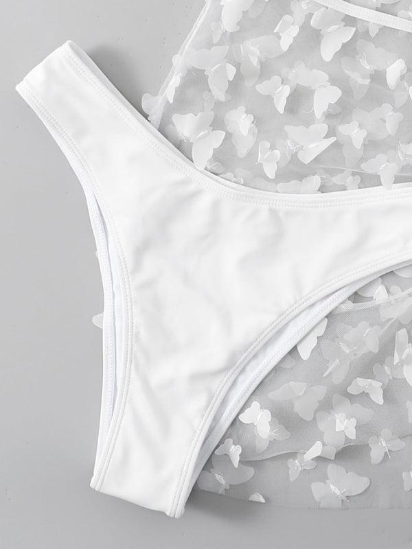 Elegant Strappy Three-Piece Split Bikini Set for Women - SALA