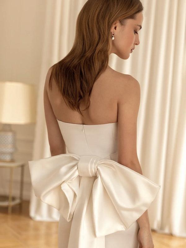 Elegant White Tube Top Dress for Women - SALA