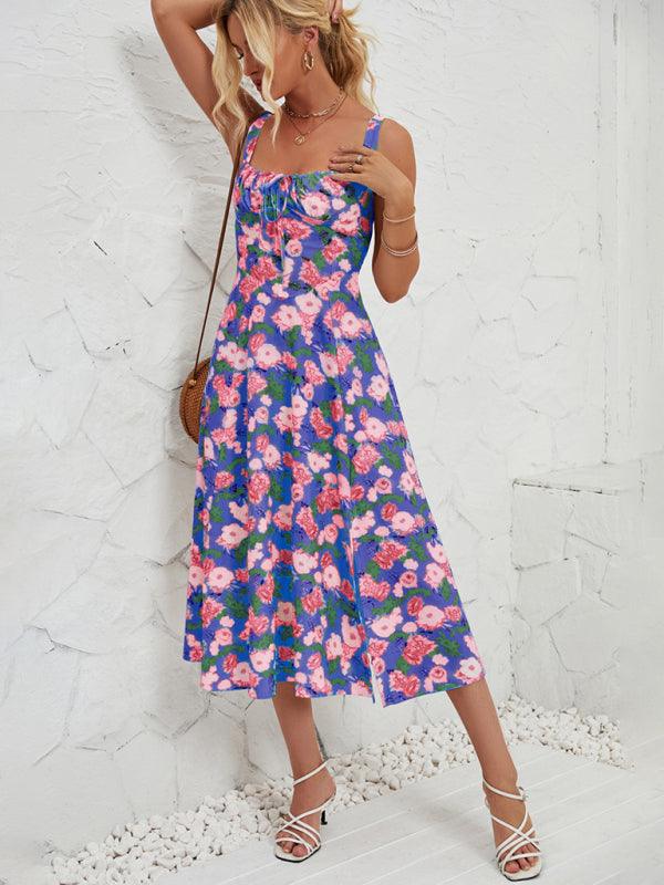 Floral Pastoral Print Maxi Dress for Women - SALA
