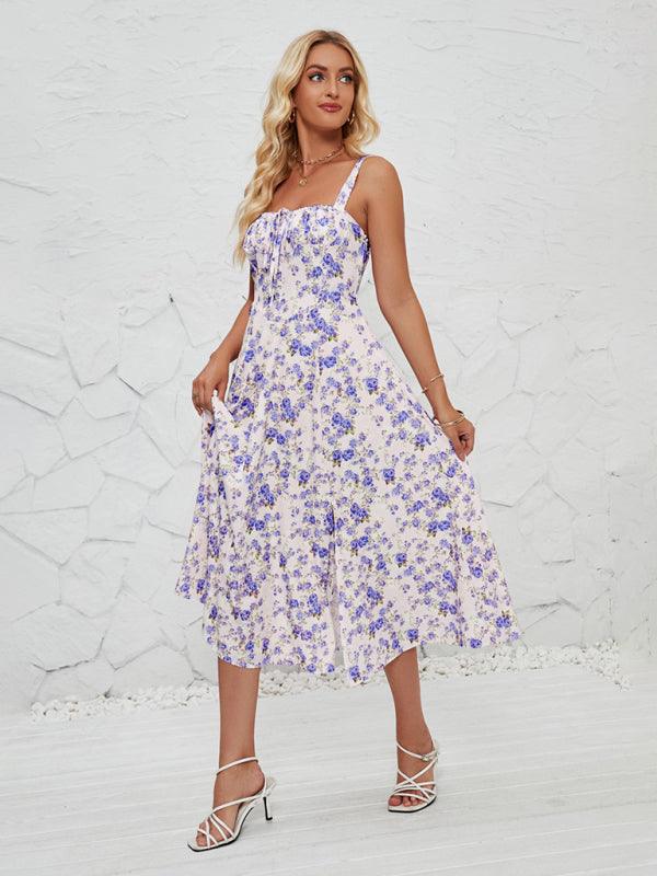 Floral Pastoral Print Maxi Dress for Women - SALA