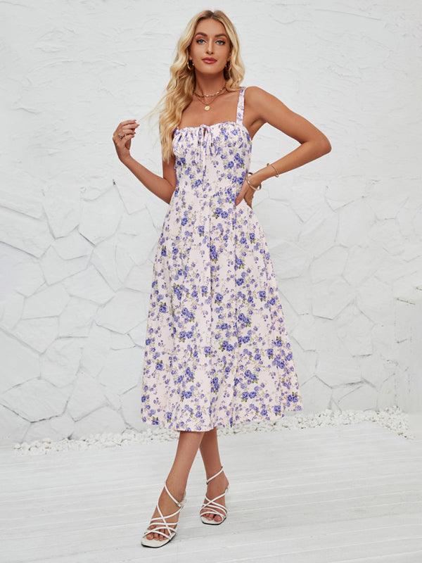 Floral Pastoral Print Maxi Dress for Women - SALA