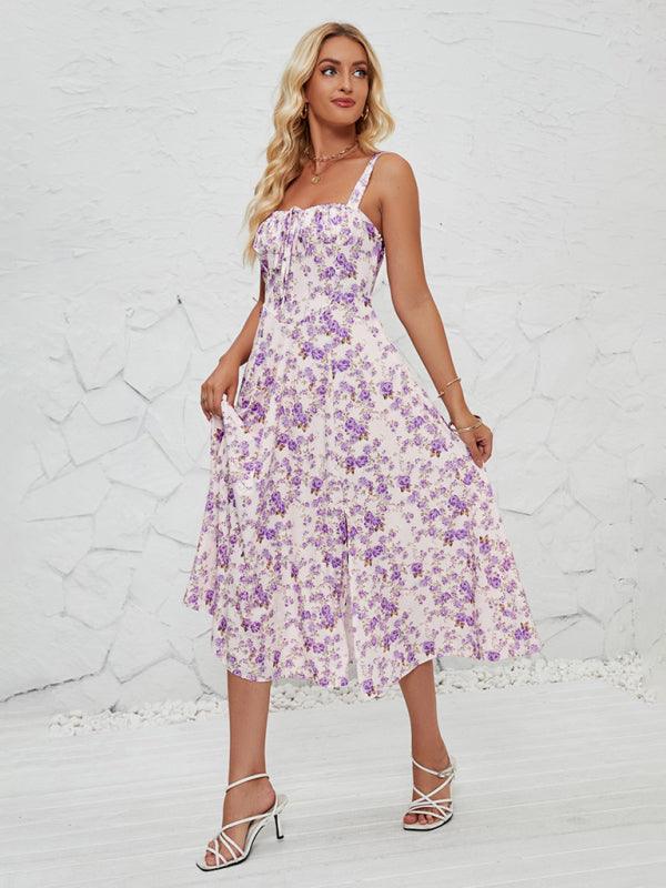 Floral Pastoral Print Maxi Dress for Women - SALA