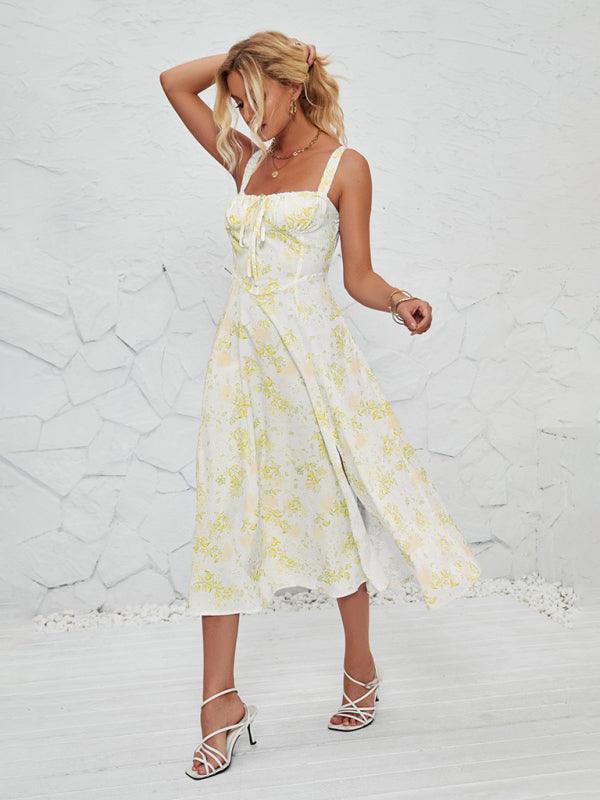 Floral Pastoral Print Maxi Dress for Women - SALA