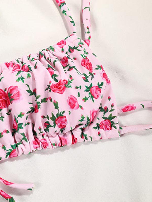 Fresh Printed Strap Bikini with Captivating Design - SALA