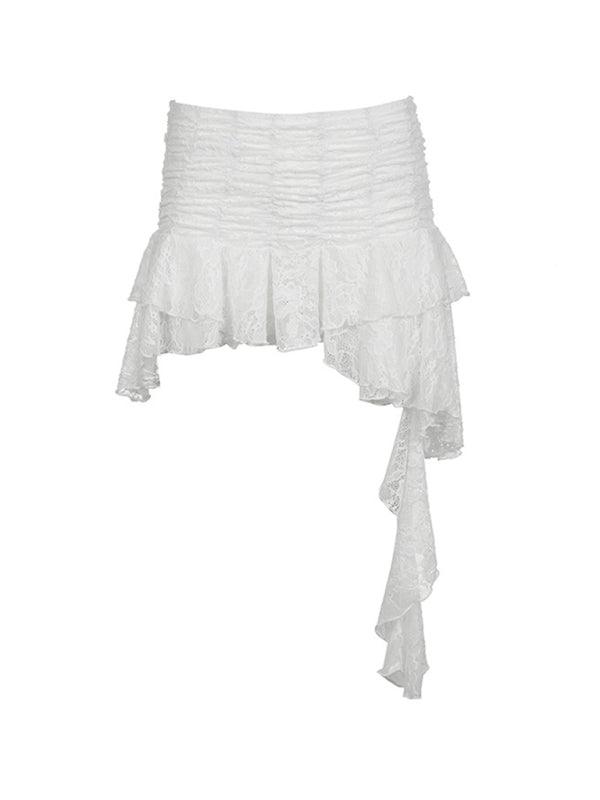 Irresistible Lace Ruffled Skirt for the Bold and Beautiful - SALA