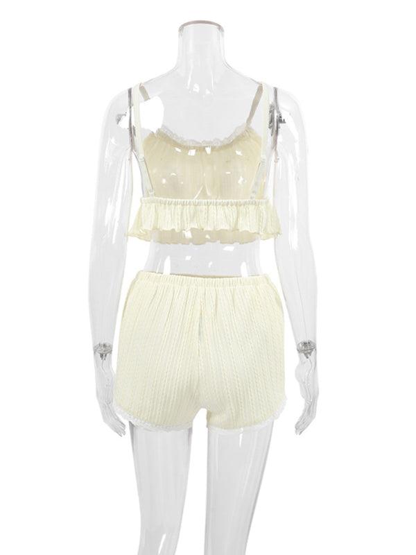 Lace Camisole and Shorts Pajama Set for Women - SALA