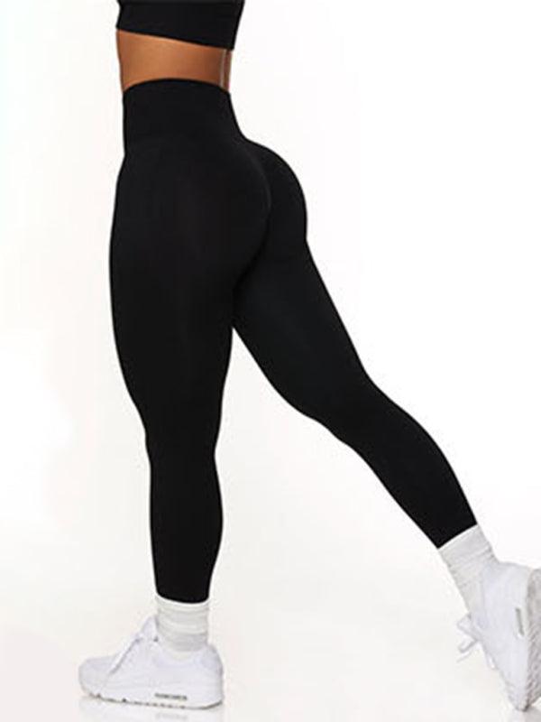 Seamless High Waist Yoga Leggings - Nylon Blend Fitness Pants - SALA