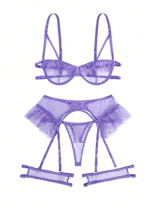 Seductive Three-Point Lingerie Set with Bra and Panties - SALA