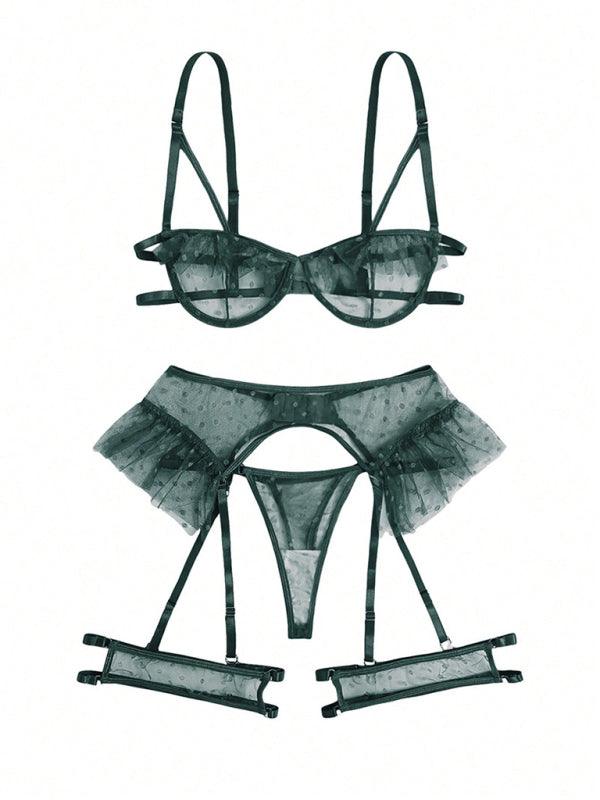 Seductive Three-Point Lingerie Set with Bra and Panties - SALA