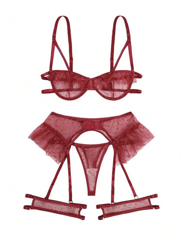 Seductive Three-Point Lingerie Set with Bra and Panties - SALA