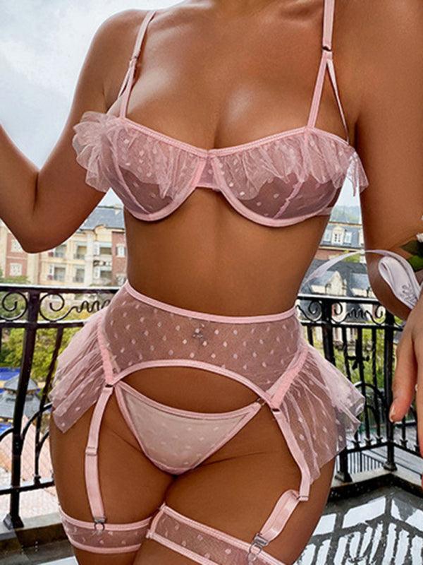 Seductive Three-Point Lingerie Set with Bra and Panties - SALA