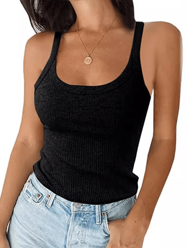 Sleek Sleeveless Sling Design Women's Top with High Elasticity - SALA