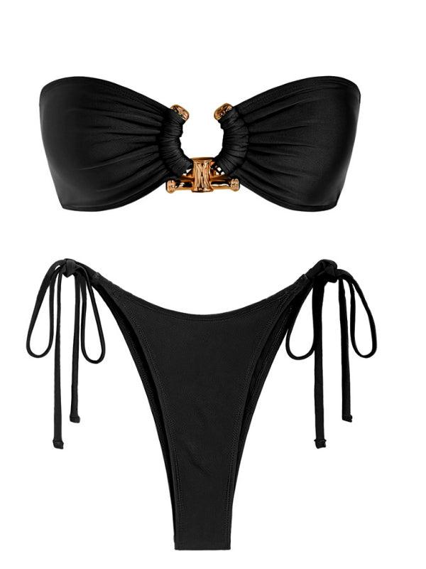 Split Nylon Bikini Swimsuit - SALA