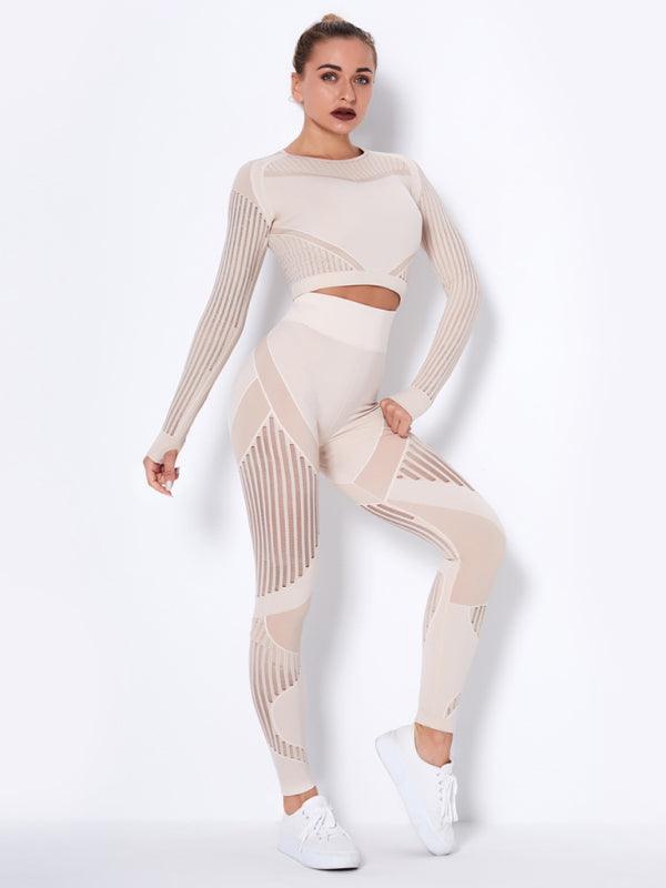 Striped Seamless Yoga Sportswear Set - SALA