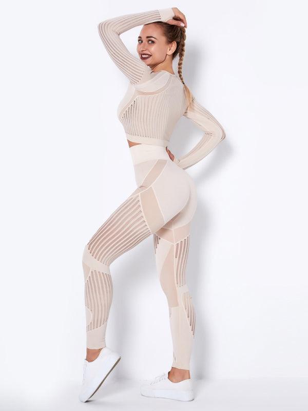 Striped Seamless Yoga Sportswear Set - SALA