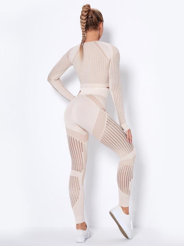 Striped Seamless Yoga Sportswear Set - SALA