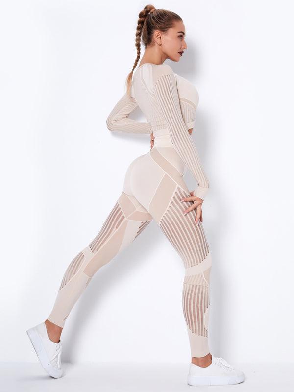 Striped Seamless Yoga Sportswear Set - SALA