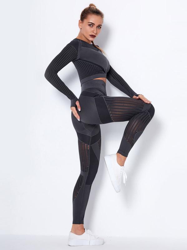 Striped Seamless Yoga Sportswear Set - SALA