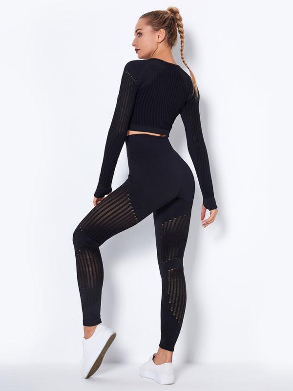 Striped Seamless Yoga Sportswear Set - SALA