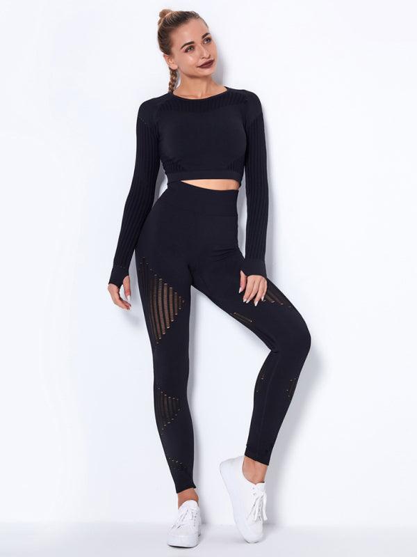 Striped Seamless Yoga Sportswear Set - SALA