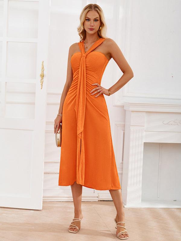 Women’s Off-shoulder Dress With Ruffled Design - SALA