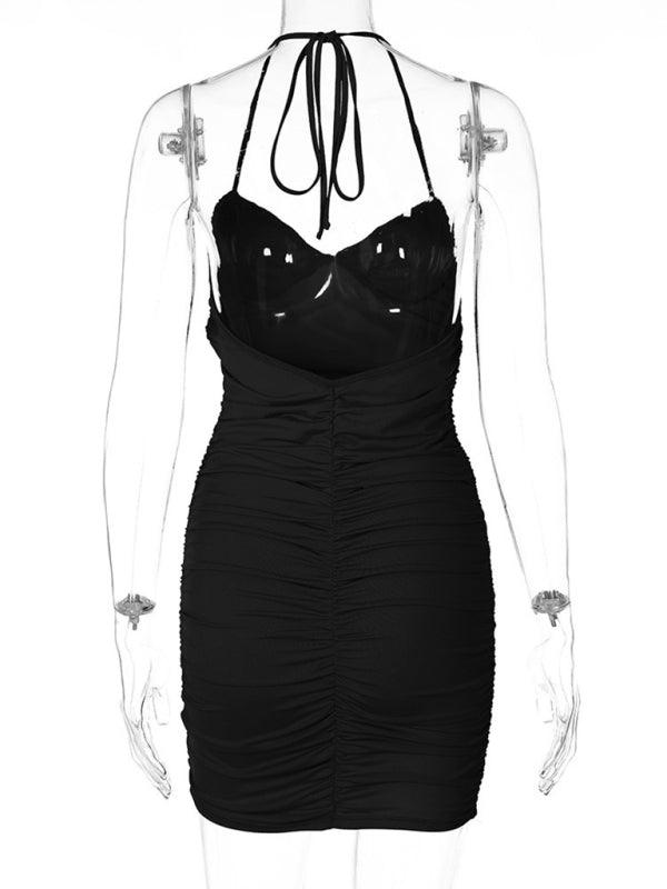 Women’s Pleated Suspender Dress - SALA