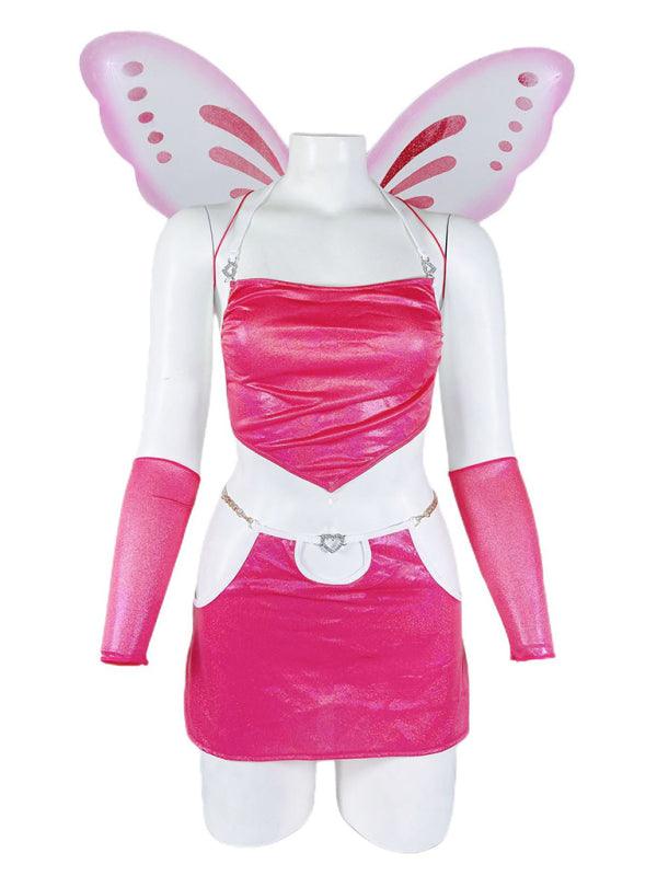 Women's Two-piece Costume With Wings + Sheen Design - SALA