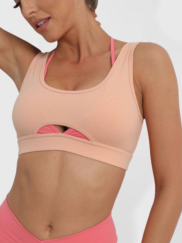 Women’s Yoga Top With Cross Bra Design - SALA