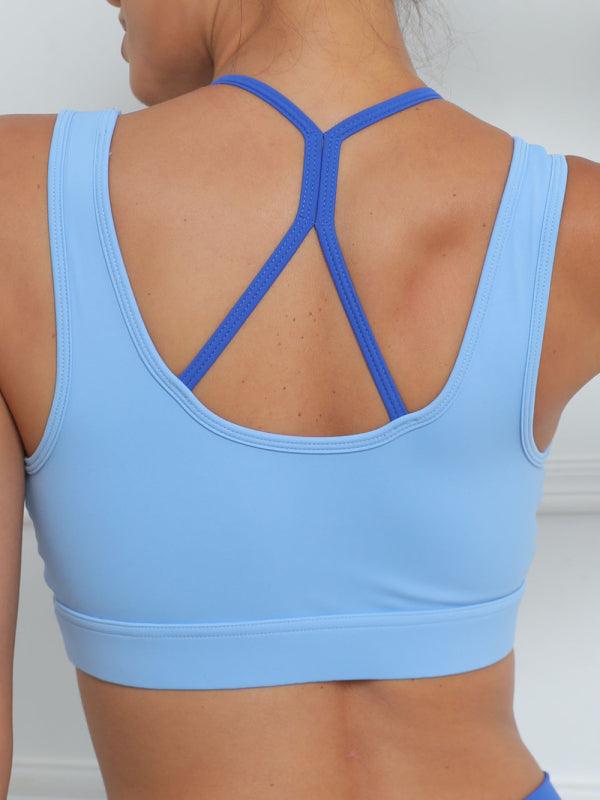 Women’s Yoga Top With Cross Bra Design - SALA