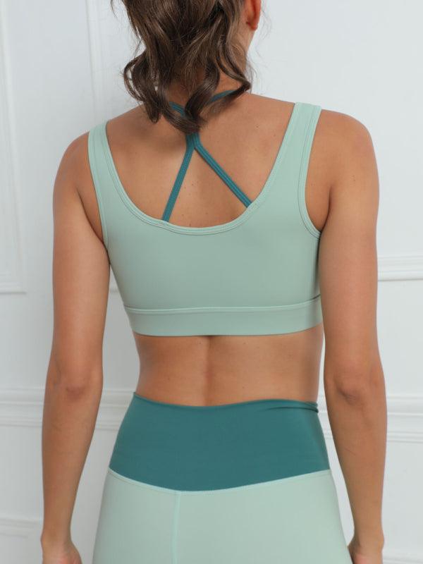 Women’s Yoga Top With Cross Bra Design - SALA