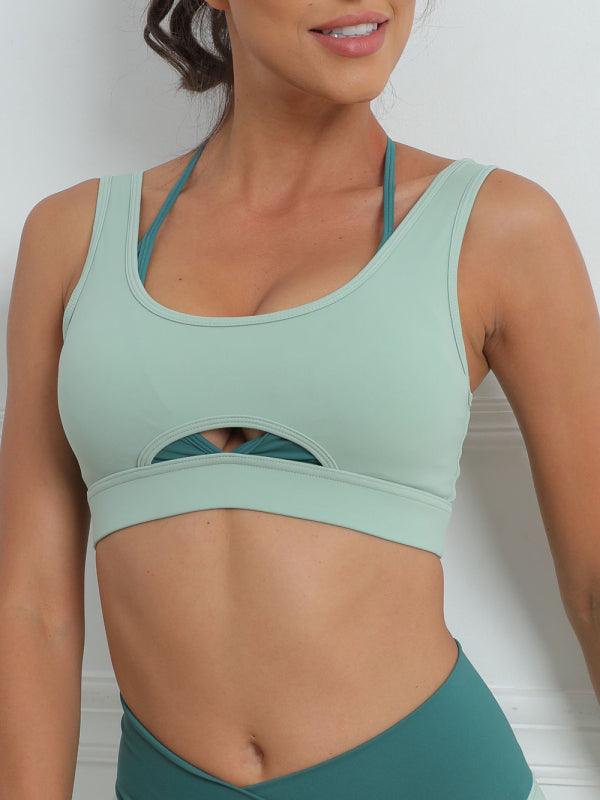 Women’s Yoga Top With Cross Bra Design - SALA