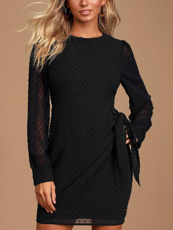 Women's Long Sleeve Chiffon Dress - SALA