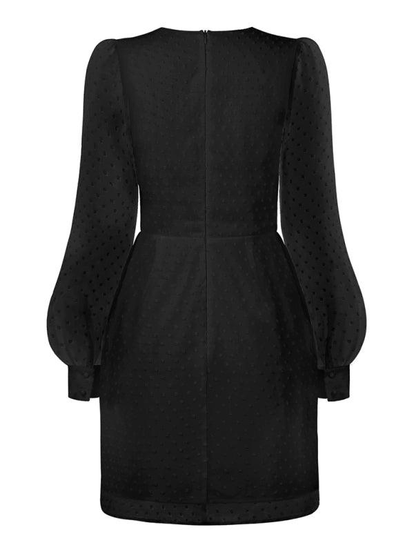 Women's Long Sleeve Chiffon Dress - SALA