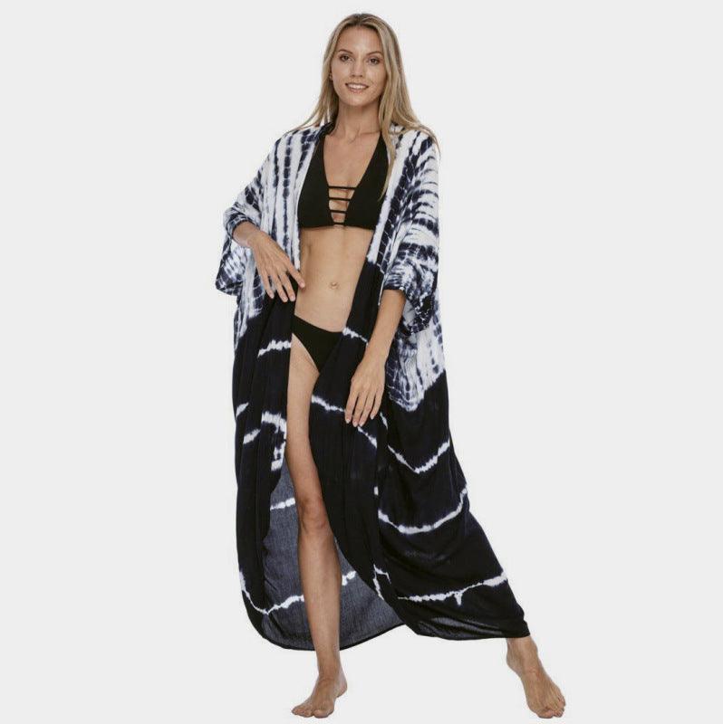 Women’s Tie-Dye Beach Cover-Up Cardigan - SALA