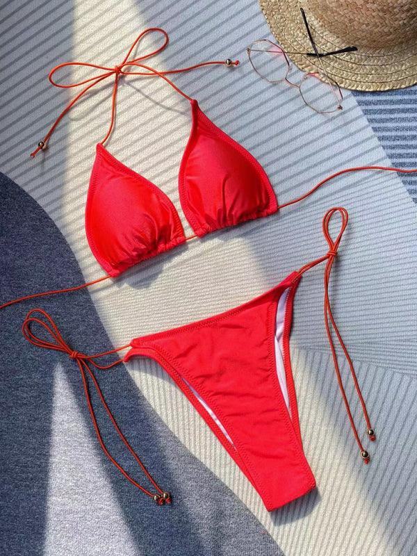 Women's Bikini Swimsuit With Rope Strap Perfect For Beach - SALA