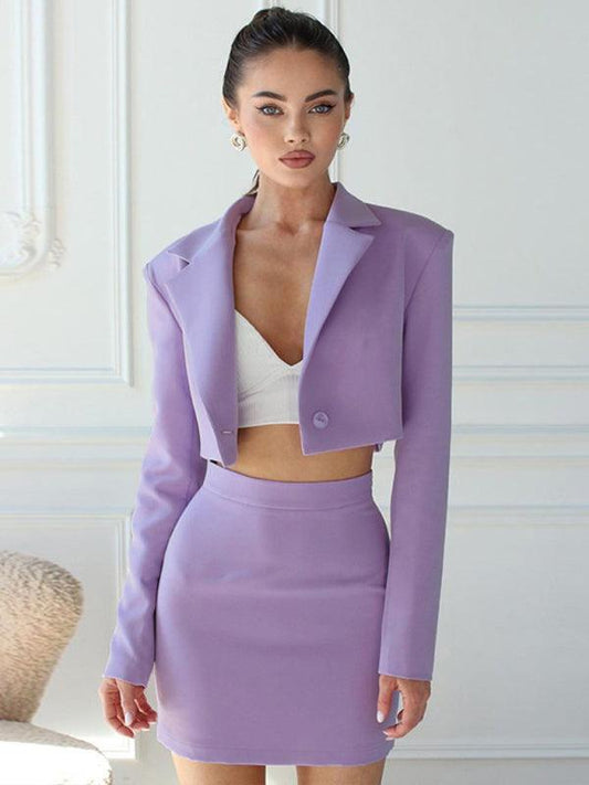 Petite Skirt Dress + Suite Jacket Set - SALA
