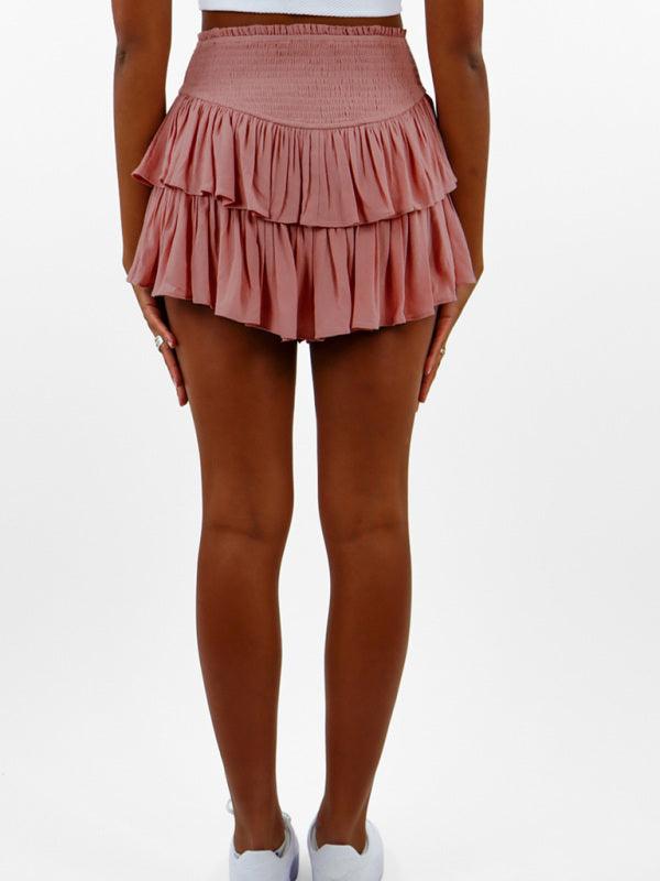 Women's Cake Short Skirt With Layered Design - SALA