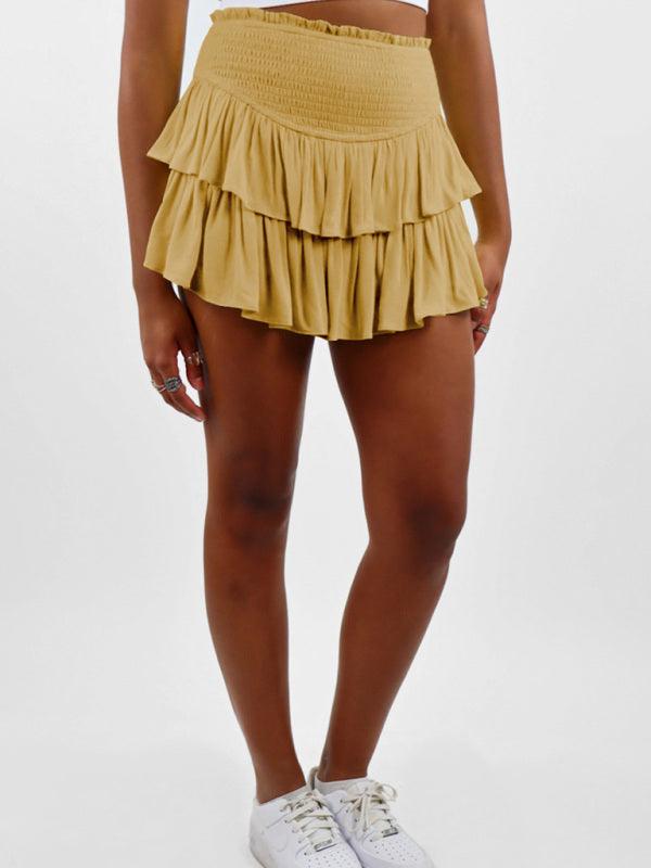 Women's Cake Short Skirt With Layered Design - SALA