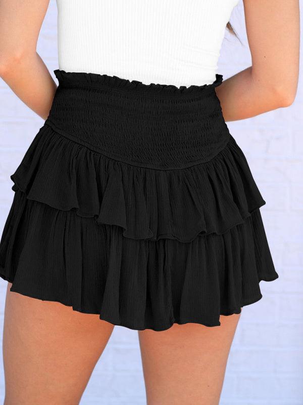 Women's Cake Short Skirt With Layered Design - SALA