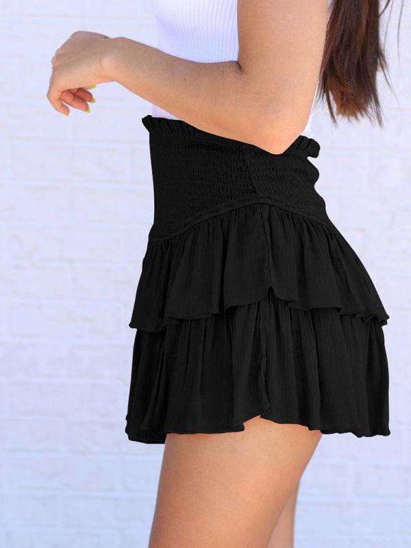 Women's Cake Short Skirt With Layered Design - SALA