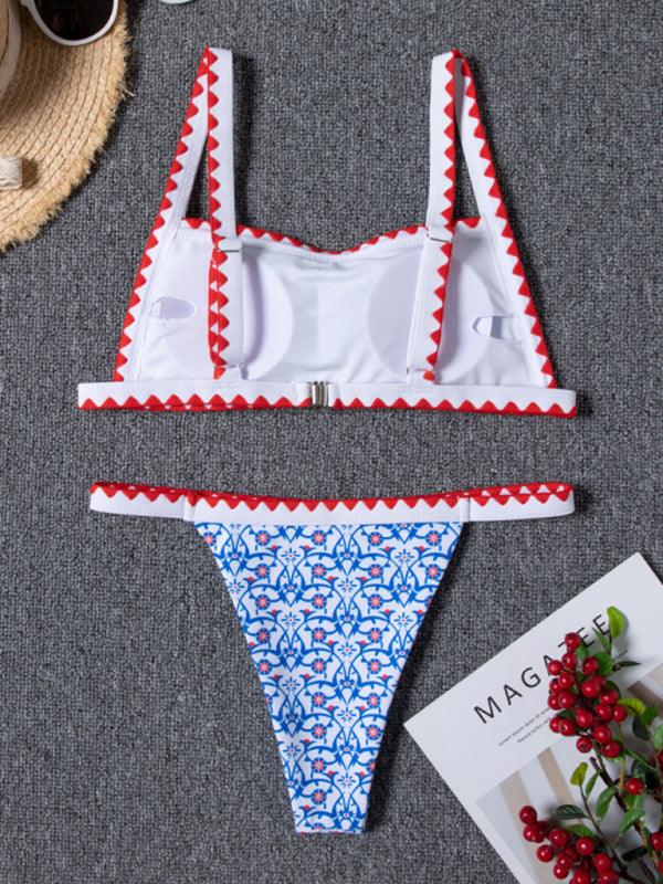 Women’s Crochet Split Bikini Swimsuit - SALA