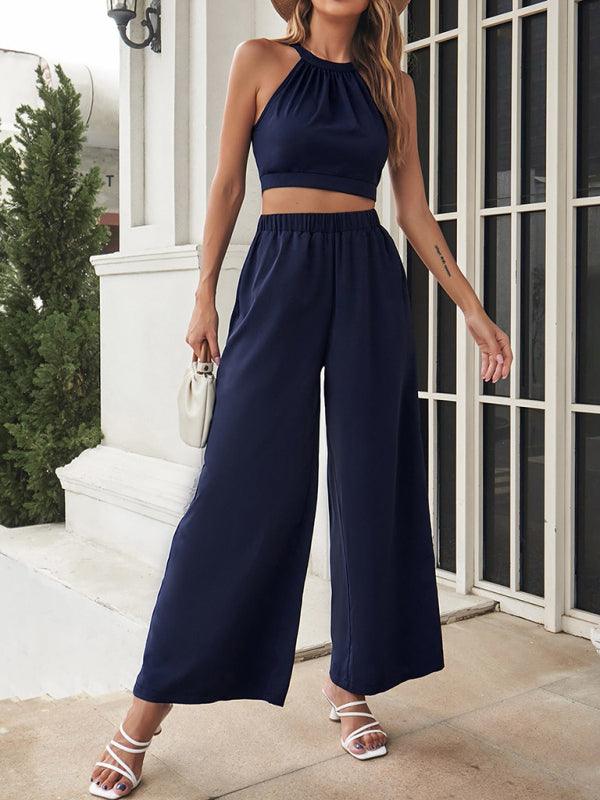 Women’s Cropped Halter Top + Adjustable Length Skirt Set - SALA
