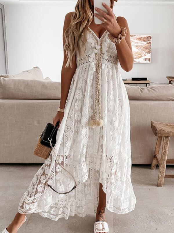 Women's Elegant Lace Slip Dress - SALA
