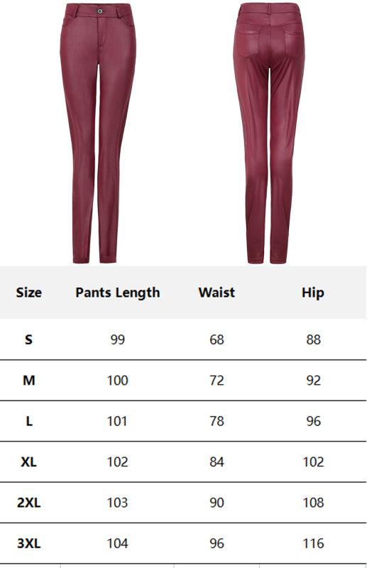 Women's Faux Leather Pant Trousers - SALA