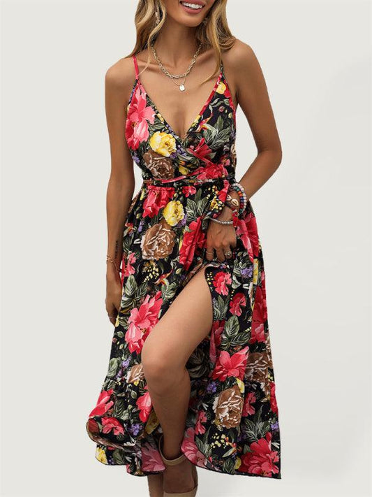 Women's Floral Wrap Sun Dress - SALA