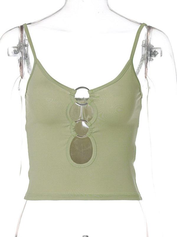 Women’s Hollow Out Chest Navel Camisole Top - SALA