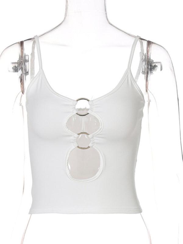Women’s Hollow Out Chest Navel Camisole Top - SALA