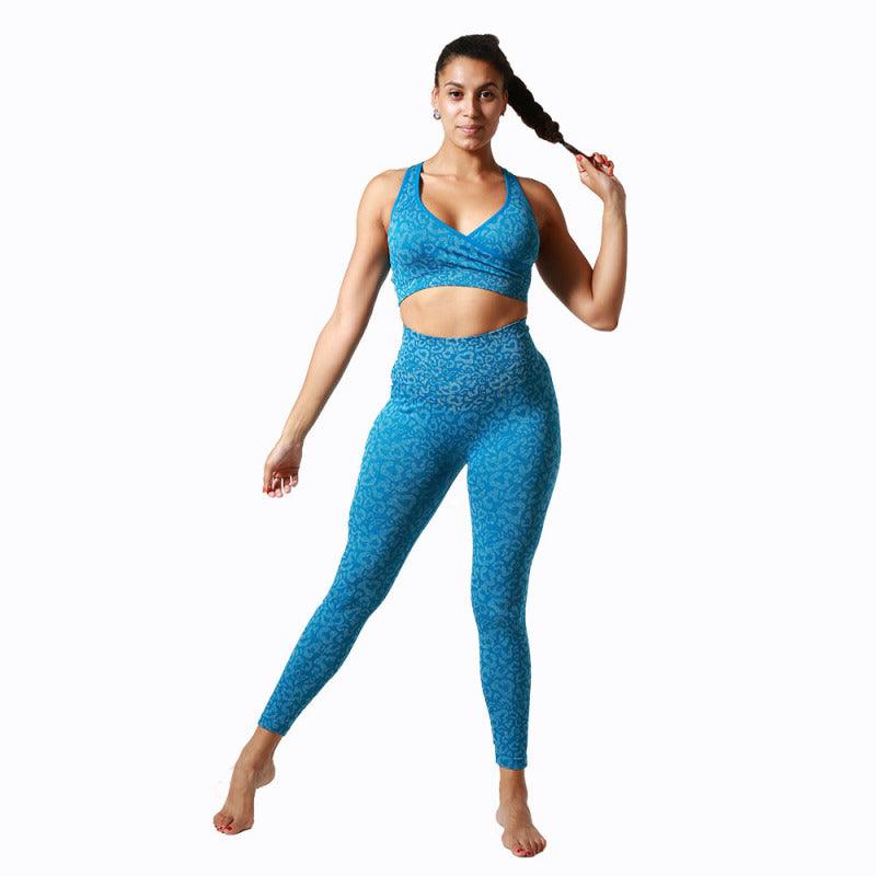 Women’s Leopard Activewear Set (Yoga Pants + Sports Bra) - SALA